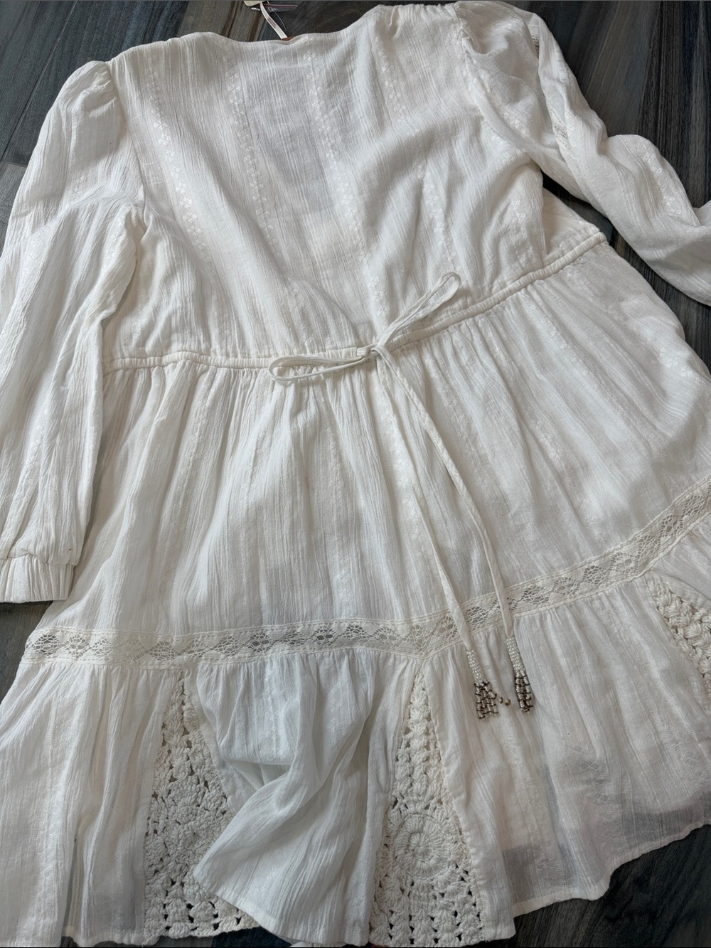 Free people White Crochet-Accent Dress - Picture 6 of 9